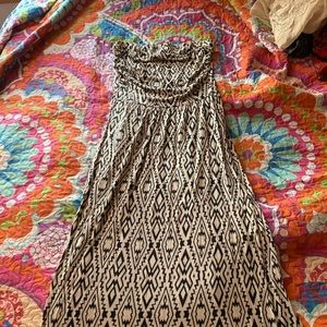 Strapless maxi dress